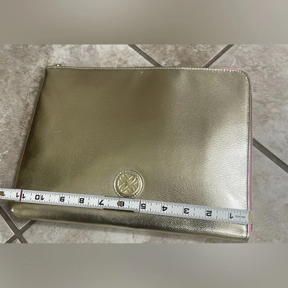 Lilly Pulitzer luxury gold travel/tablet/storage Zip Pouch ⭐️Accessory bag⭐️